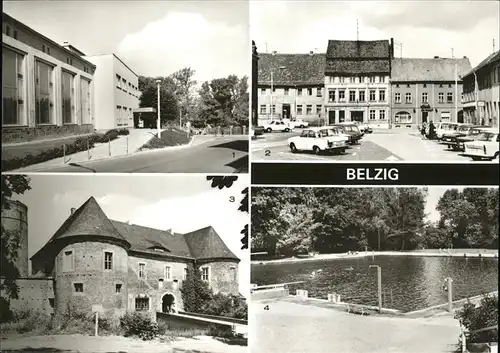 Belzig HO Gaststaette Flaeminggarten Markt Burg Eisenhardt Schwimmbad Kat. Belzig