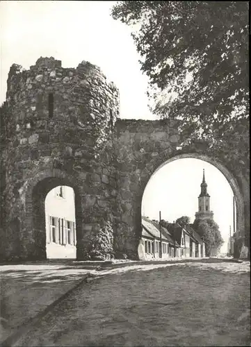 Templin Stadtmauer mit Wieckhaus Kat. Templin