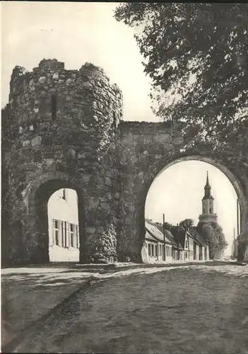 Templin Stadtmauer mit Wiekhaus Kat. Templin