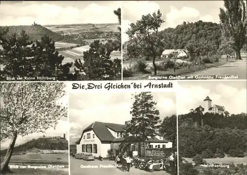 Arnstadt Ilm Drei Gleichen Gasthaus Freudenthal Burgrunie Gleichen Wachsenburg Ruine Muehlburg / Arnstadt /Ilm-Kreis LKR