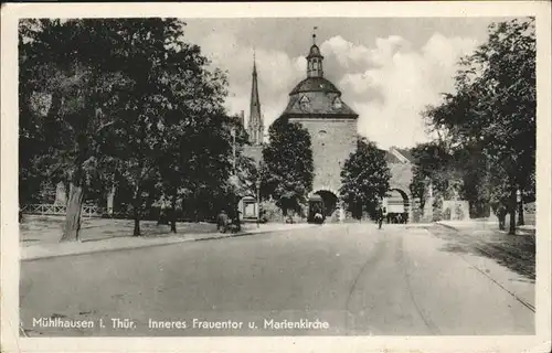 Muehlhausen Thueringen Inneres Frauentor Marienkirche Kat. Muehlhausen Thueringen