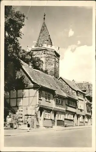 Muehlhausen Thueringen Holzstrasse Rabenturm Kat. Muehlhausen Thueringen