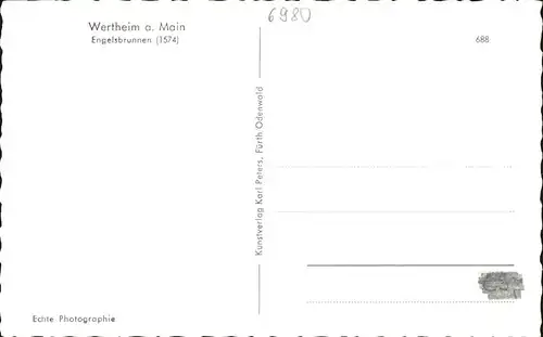 Wertheim Main Engelsbrunnen / Wertheim /Main-Tauber-Kreis LKR