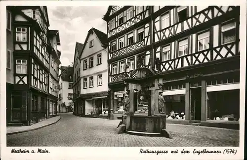 Wertheim Main Rathausgasse Engelsbrunnen / Wertheim /Main-Tauber-Kreis LKR