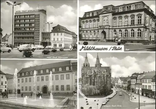 Muehlhausen Thueringen Wilhelm Pieck Platz Hotel Stadt Muehlhausen Kat. Muehlhausen Thueringen