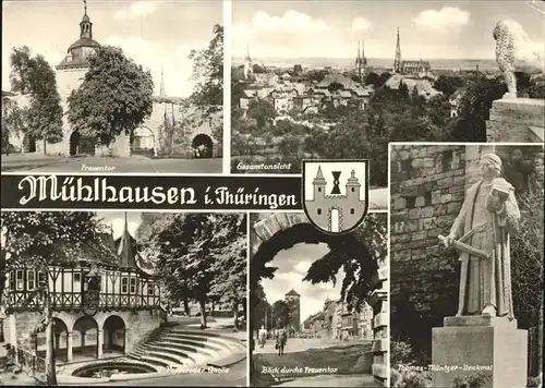 Muehlhausen Thueringen Thomas Muentzer Denkmal  Kat. Muehlhausen Thueringen