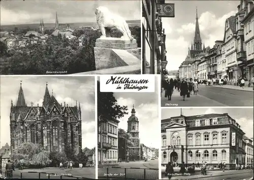 Muehlhausen Thueringen Divi Blasiikirche Strasse der DSF Kat. Muehlhausen Thueringen