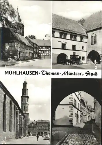 Muehlhausen Thueringen Rathaus Rabenturm Kat. Muehlhausen Thueringen