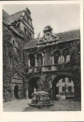 Muehlhausen Thueringen Rathaus alter Brunnen Kat. Muehlhausen Thueringen