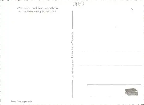 Wertheim Main Taubermuendung Kreuzwertheim / Wertheim /Main-Tauber-Kreis LKR