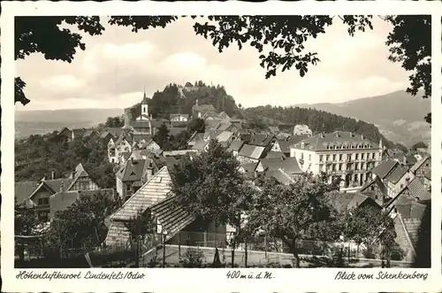 Lindenfels Odenwald Blick vom Schenkenberg Kat. Lindenfels