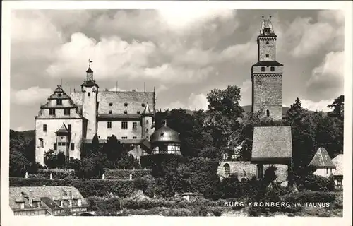Kronberg Taunus Burg Kat. Kronberg im Taunus