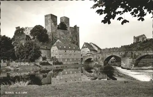 Runkel Lahn Teilansicht / Runkel /Limburg-Weilburg LKR