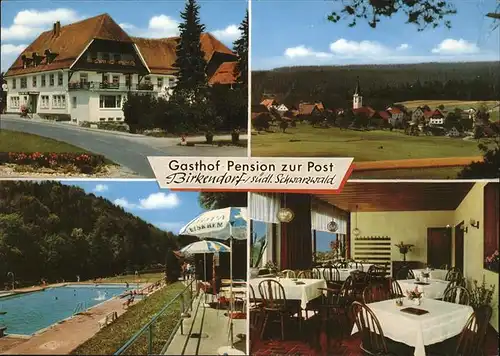 Birkendorf Gasthof Pension Zur Post Schwimmbad Kat. uehlingen-Birkendorf