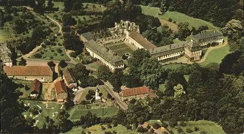 Lich Hessen Kloster Arnsburg mit Ruine Luftaufnahme / Lich /Giessen LKR