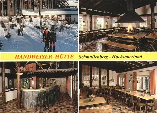 Schmallenberg Handweiser Huette Skilift Schmallenberger Hoehe Kat. Schmallenberg