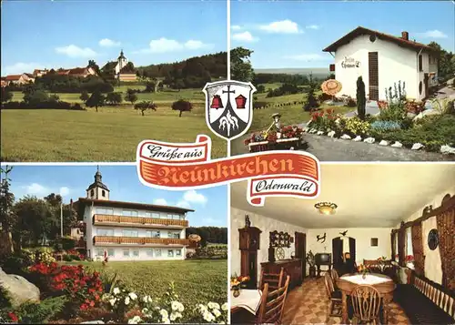 Neunkirchen Odenwald Wappen Gasthaus Penson Zum Rodenstein Kat. Modautal