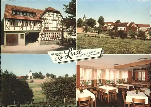 Neunkirchen Odenwald Gasthaus zur Linde Kat. Modautal