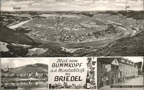 Briedel Bummkopfblick an der Moselschleife Hotel Goeres Kat. Briedel