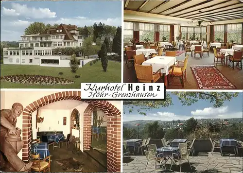 Hoehr-Grenzhausen Kurhotel Heinz und Sohn Kat. Hoehr-Grenzhausen