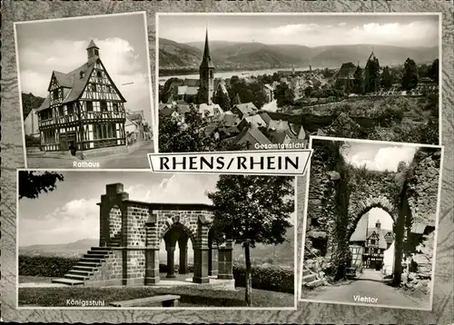 Rhens Koenigsstuhl Viehtor  Kat. Rhens