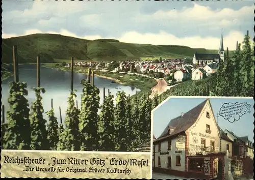 Kroev Mosel Reichsschenke Zum Ritter Goetz / Kroev /Bernkastel-Wittlich LKR