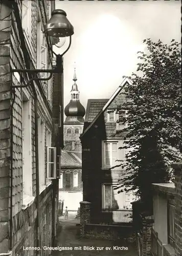 Lennep Greuelgasse ev. Kirche Kat. Remscheid