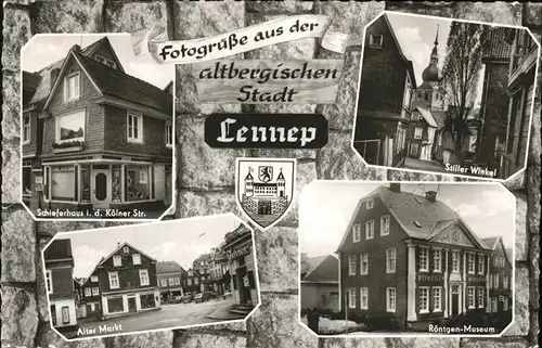 Lennep Stiller Winkel Roentgen-Museum Alter Markt Kat. Remscheid