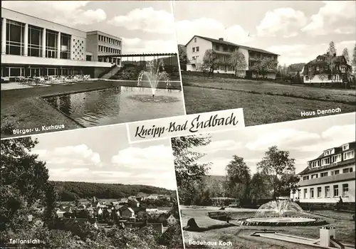 Bad Endbach Buerger- u. Kurhaus Haus Dennoch Badehaus Koch Kat. Bad Endbach