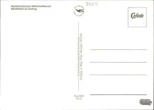 Neuhaus Solling Gesamtansicht Kat. Holzminden