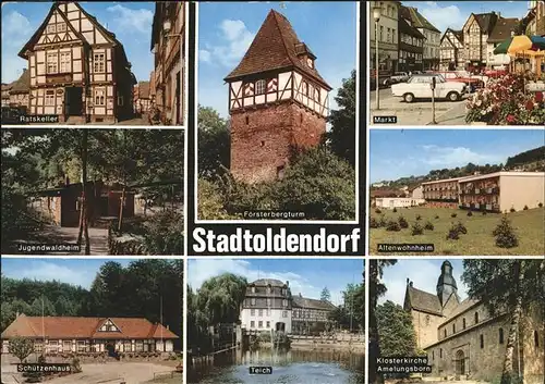 Stadtoldendorf Foersterbergturm Markt Altenwohnheim Schuetzenhaus Kat. Stadtoldendorf