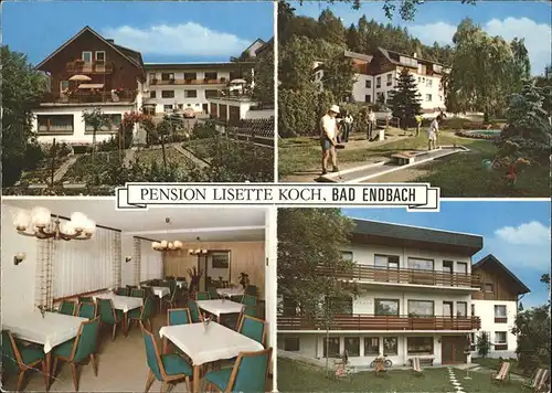 Bad Endbach Pension Listte Koch Klappkarte Kat. Bad Endbach