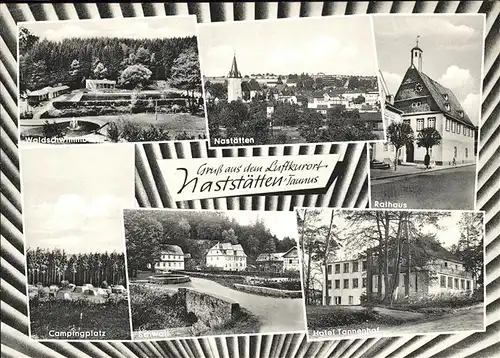 Nastaetten Rathaus Waldschwimmbad Campingplatz Kat. Nastaetten