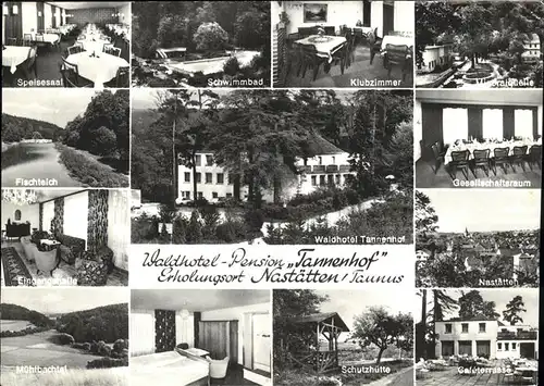 Nastaetten Waldhotel Pension Tannenhof Klubzimmer Schwimmbad Schutzhuette  Kat. Nastaetten
