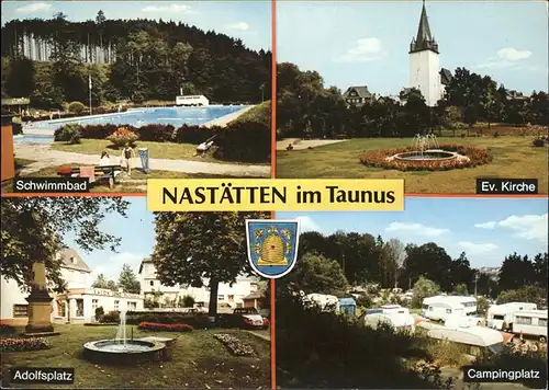 Nastaetten Campingplatz Wappen Schwimmbad Adolfsplatz Kat. Nastaetten