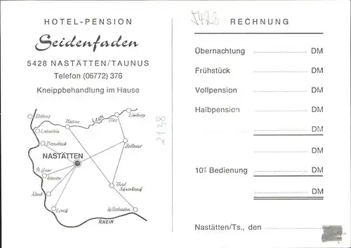 Nastaetten Hotel Pension Seidenfadden Kneippbad Garten Schwimmbad Kat. Nastaetten