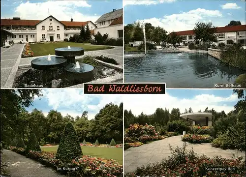 Bad Waldliesborn Kurmittelhaus Badehaus Konzertpavillion Kat. Lippstadt