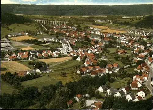 Altenbeken Flugaufnahme Bahnhofs Gaststaetten Kat. Altenbeken