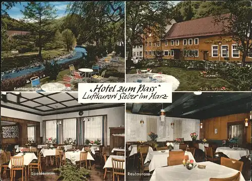 Sieber Hotel Restaurant Zum Pass Sieberfluss  Kat. Herzberg am Harz