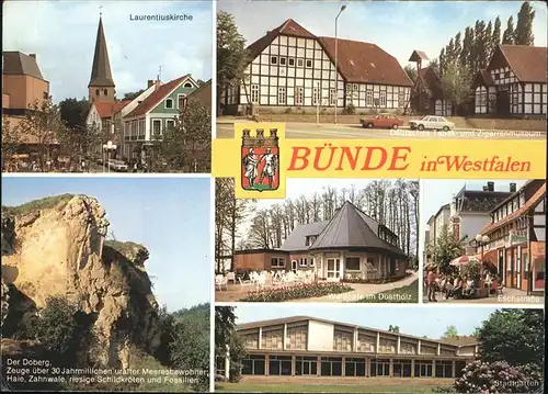 Buende Herford Laurentiuskirche Deutsches Tabak  und Zigarrenmuseum Doberg Waldcafe Dustholz Eschstrasse Stadtgarten Stadtwappen / Buende /Herford LKR