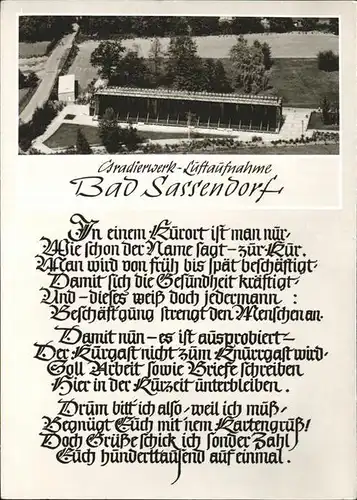 Bad Sassendorf Gradierwerk Luftaufnahme Kat. Bad Sassendorf