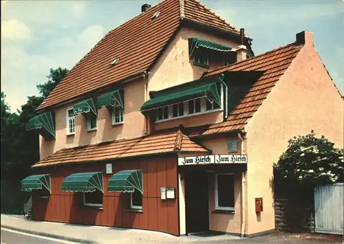 Bad Sassendorf Gaststaette Pension Zum Hirsch Kat. Bad Sassendorf