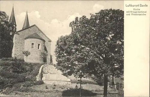 Banfe Kirche Krieger Denkmal Friedenseiche *