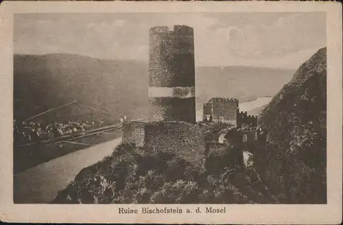 Burgen Mosel Ruine Bischofstein *