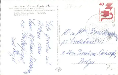 Alken Koblenz Gasthaus Pension Gustav Huerter x