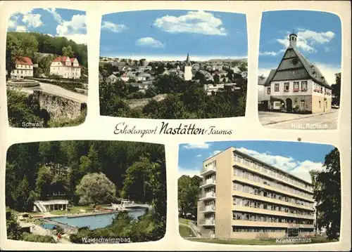 Nastaetten Waldschwimmbad Schwall Rathaus Krankenhaus  x