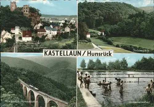Kastellaun Sulzmuehle Hunsrueck-Hoehenbahn Schwimmbad *