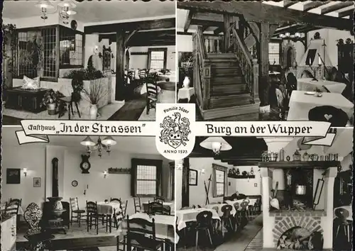Burg Wupper Wermelskirchen Hotel Restaurant Gasthaus in der Strassen *
