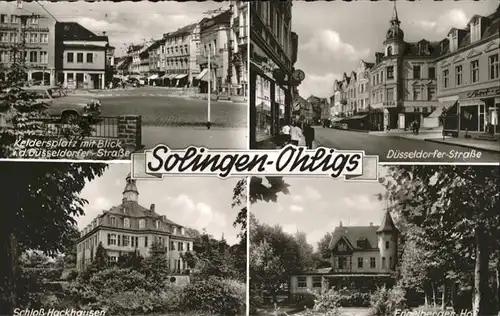 Ohligs Solingen Keldersplatz Duesserdorferstrasse Schloss Hackhausen *