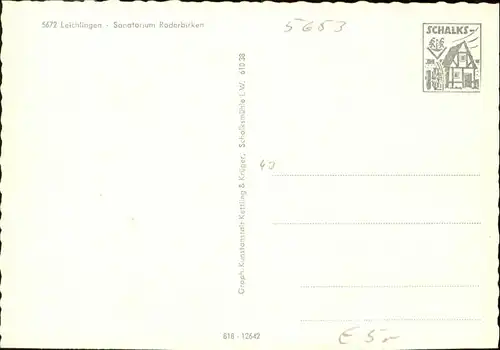 Leichlingen Rheinland Leichlingen Sanatorium Roderbirken * / Leichlingen (Rheinland) /Rheinisch-Bergischer Kreis LKR